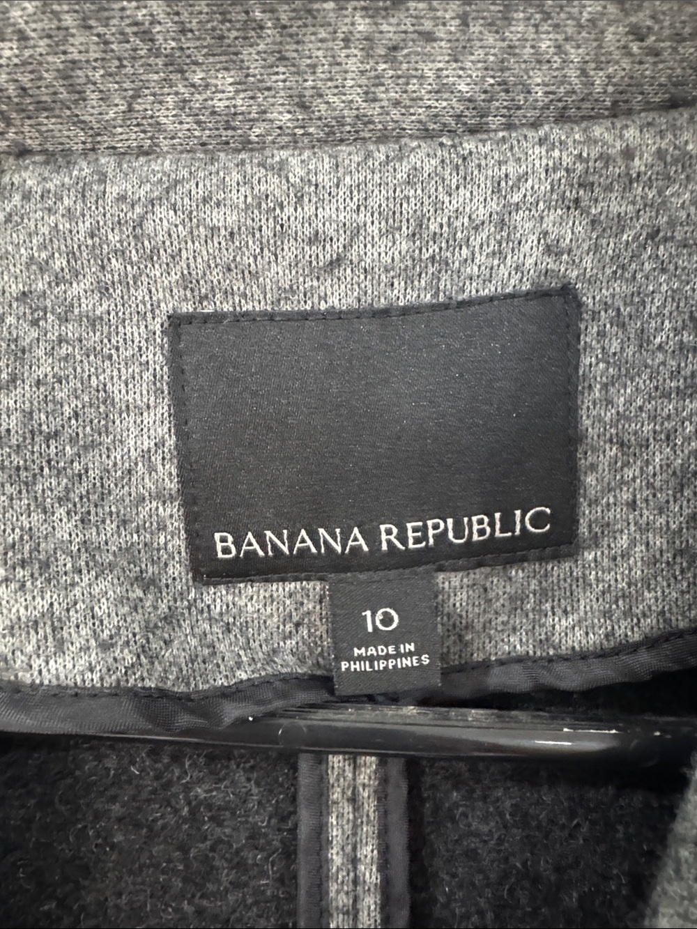 Banana Republic Women’s Gray Wool-Blend Single-Button polished Coat - Picture 5 of 6